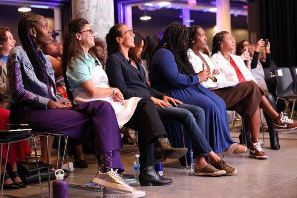 People hearing the talk of Melissa Bradley