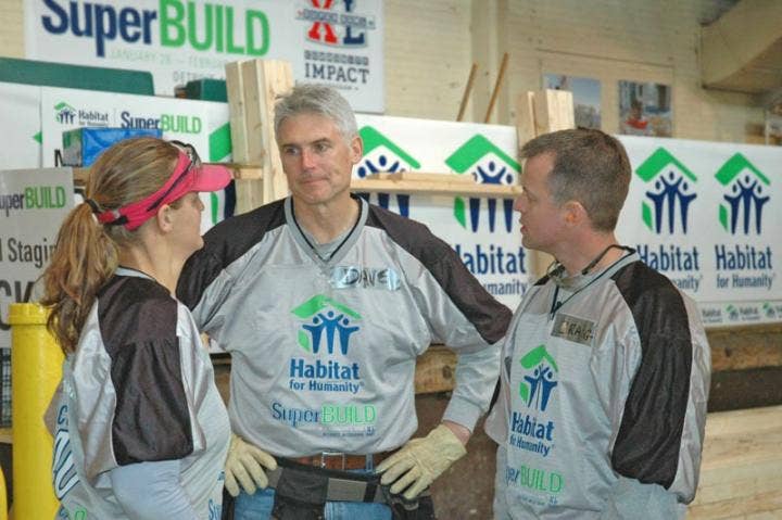 A group of people wearing matching jerseys