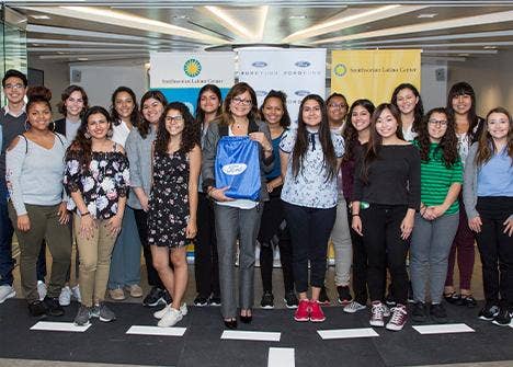 People posing for a photo