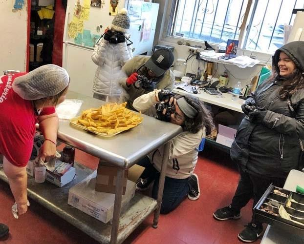 ford team in a kitchen
