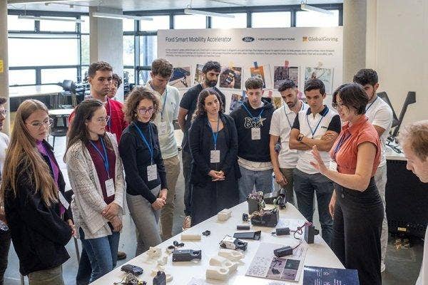 Group of people participating in an event