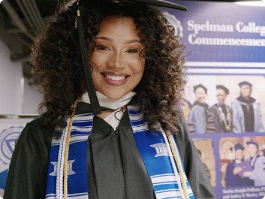 A smiling girl at an educational center