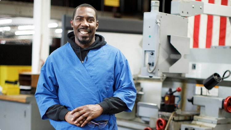 A student at a training center